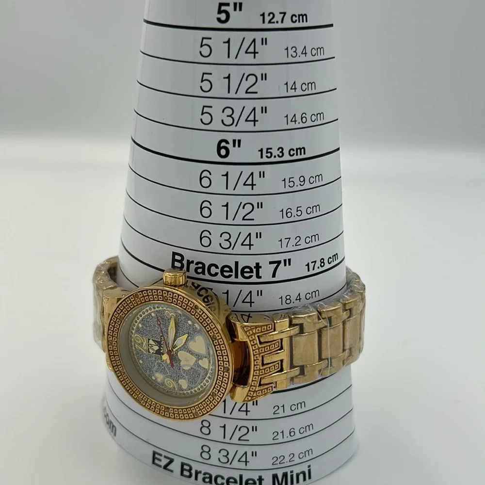 Working! Ice Mania Iced Out Genuine Diamond Accent Ladies Watch